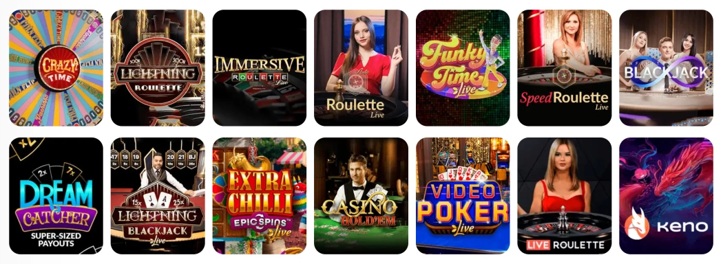 Популярные игры с живыми дилерами
